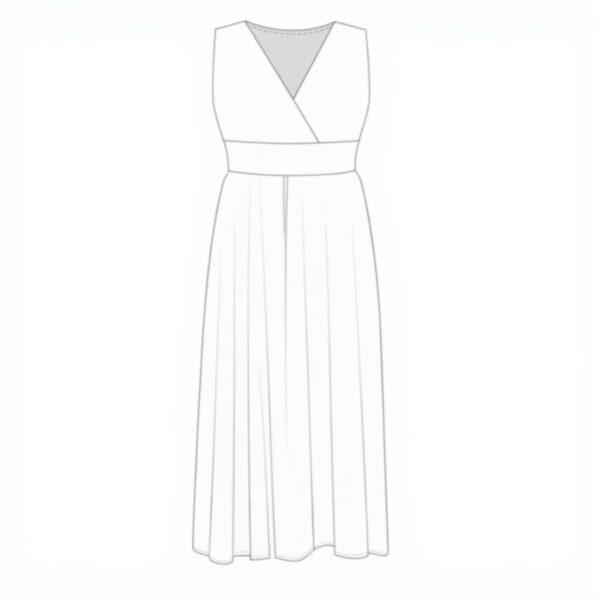 Abito donna senza maniche scollo V lontra mare palloncini