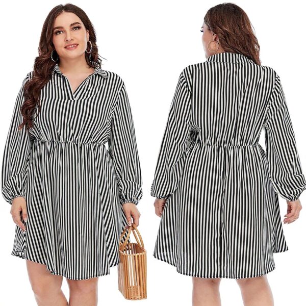 Abito elegante donna stampa righe TOWARDSNAN per feste mare