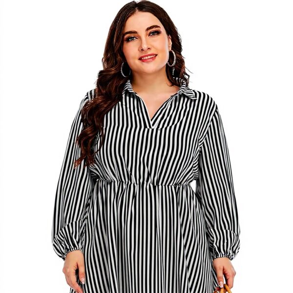 Abito elegante donna stampa righe TOWARDSNAN per feste mare