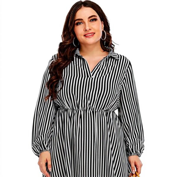 Abito elegante donna stampa righe TOWARDSNAN per feste mare