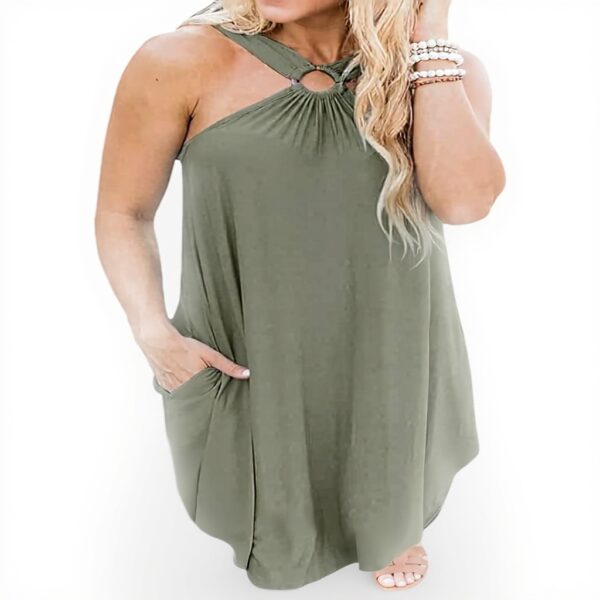 Abito lungo casual TOWARDSNAN orlo irregolare senza maniche