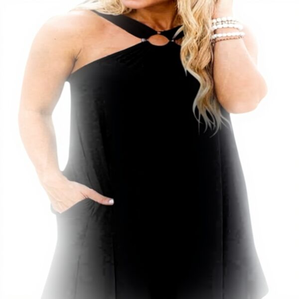 Abito lungo estivo casual YCHUCH halter orlo irregolare