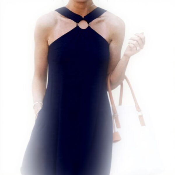 Abito lungo estivo casual YCHUCH halter orlo irregolare