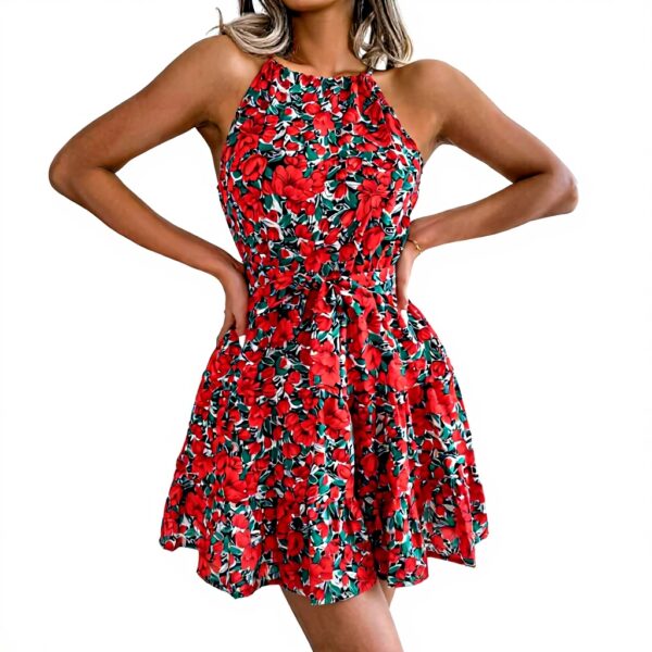 Abito lungo senza maniche YCHUCH donna vacanze mare cotone