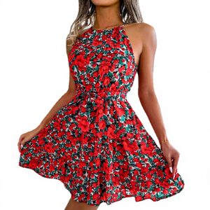 Abito lungo senza maniche YCHUCH donna vacanze mare cotone