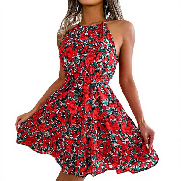 Abito lungo senza maniche YCHUCH donna vacanze mare cotone