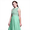 Bimba Mare Verde Geometrico Abito Anarkali Donna Kurtis