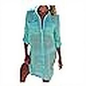 Copricostume Donna VersusModa Lungo Nero Azzurro Bianco Blu