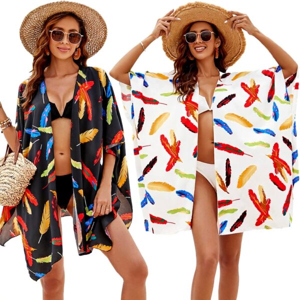 Cardigan kimono donna YCHUCH copricostume mare piscina