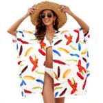 Cardigan kimono donna YCHUCH copricostume mare piscina