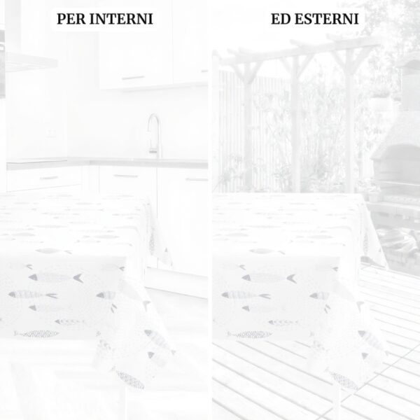 Casatessile Tovaglia plastificata Italiana Mare impermeabile