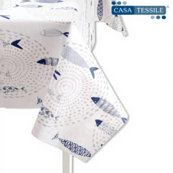 Casatessile Tovaglia plastificata Italiana Mare impermeabile