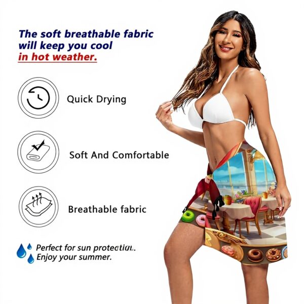 Copricostume da bagno donna RPLIFE gonna avvolgente morbido