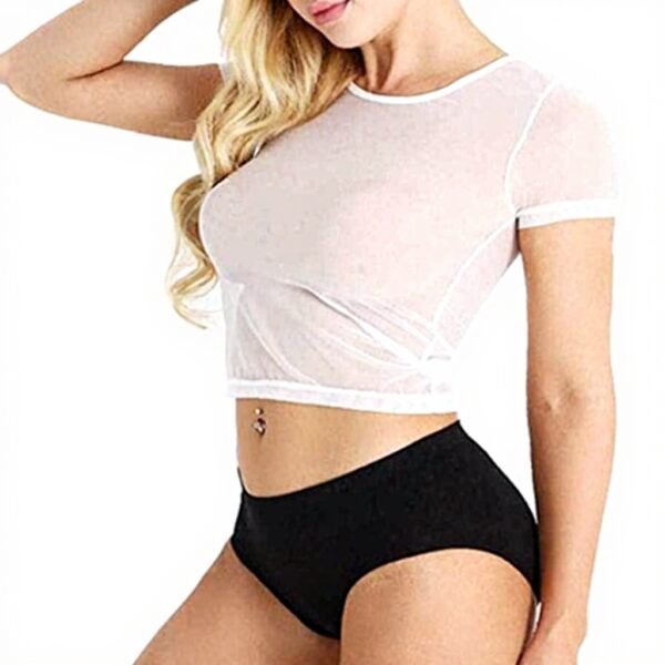 Copricostume Donna Mare Sexy Gonfiabile Sleeve Short Mesh