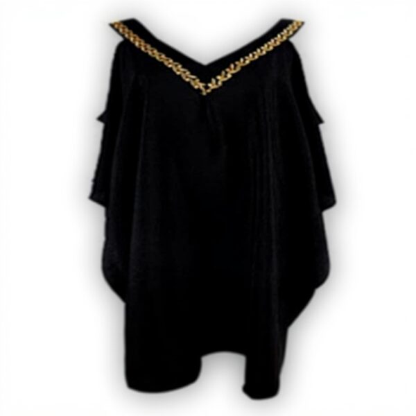 Copricostume Donna Caftano Boho Chic Maxi Dress Blu Chiaro