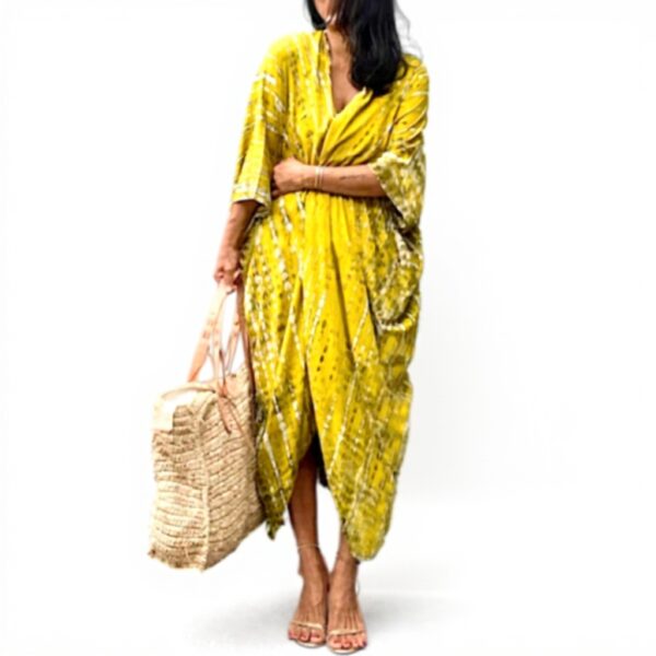 Copricostume Donna Caftano Vestito Mare Boho Chic Maxi Dress