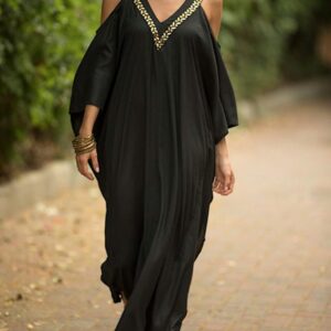 Copricostume Donna Vestito Lungo Mare Caftano Boho Chic-1