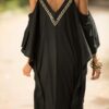 Copricostume Donna Vestito Lungo Mare Caftano Boho Chic-2