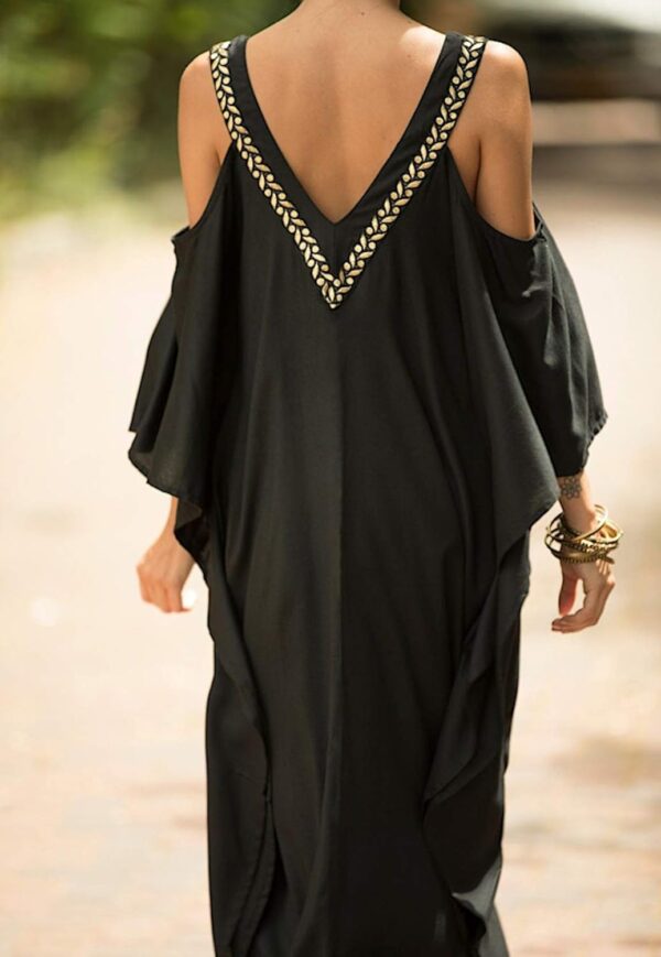 Copricostume Donna Vestito Lungo Mare Caftano Boho Chic-2