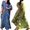 Copricostume Donna Caftano Mare Boho Chic Maxi Dress-0