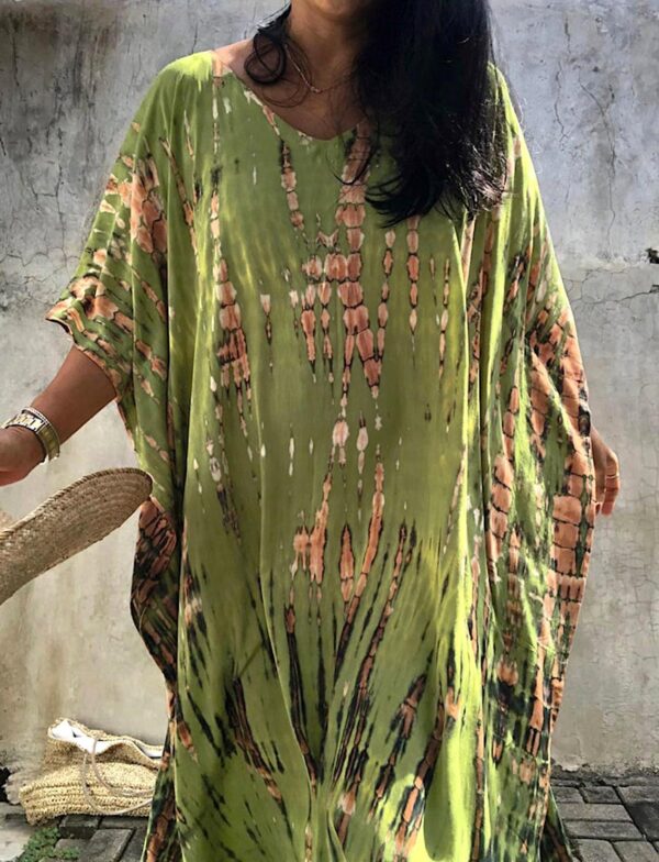 Copricostume Donna Caftano Mare Boho Chic Maxi Dress-2