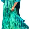 Copricostume Donna Caftano Vestito Mare Verde Boho Chic-1