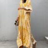 Copricostume Donna Caftano Vestito Lungo Mare Boho Chic-4