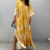 Copricostume Donna Caftano Vestito Lungo Mare Boho Chic-2