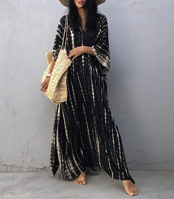 Copricostume Donna Caftano Vestito Mare Boho Chic Maxi-6