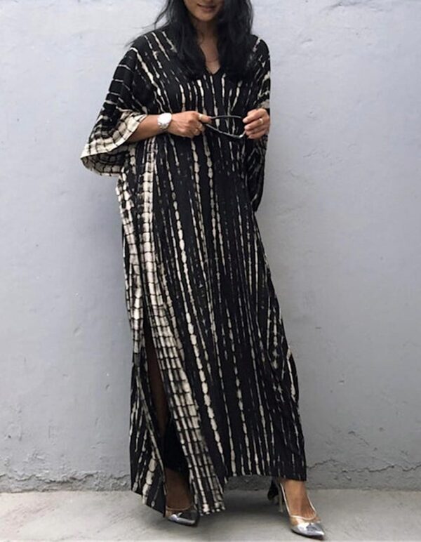 Copricostume Donna Caftano Vestito Mare Boho Chic Maxi-3