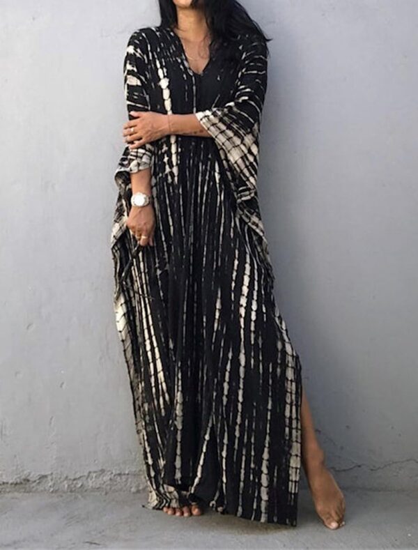 Copricostume Donna Caftano Vestito Mare Boho Chic Maxi-2