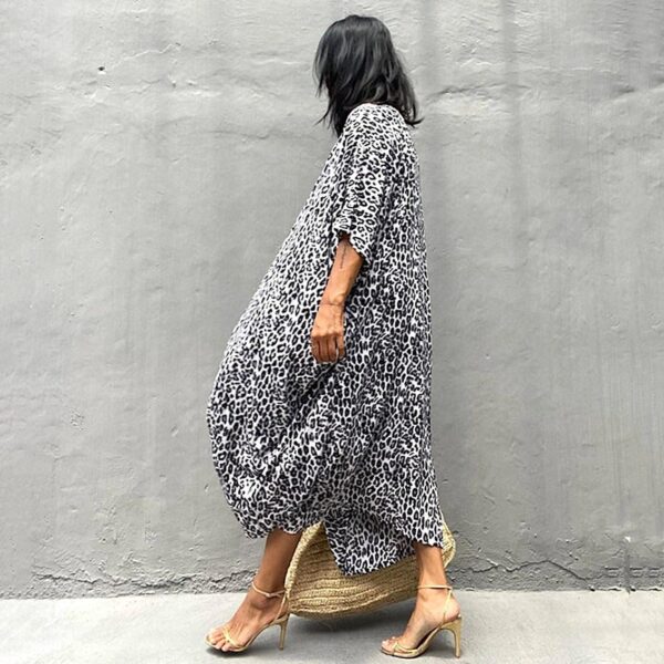 Copricostume Donna Caftano Vestito Lungo Mare Boho Chic-3