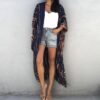 Copricostume Donna Caftano Vestito Lungo Mare Boho Chic-6