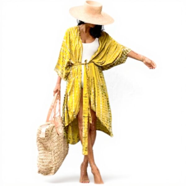 Copricostume Donna Caftano Vestito Mare Boho Chic Maxi Dress