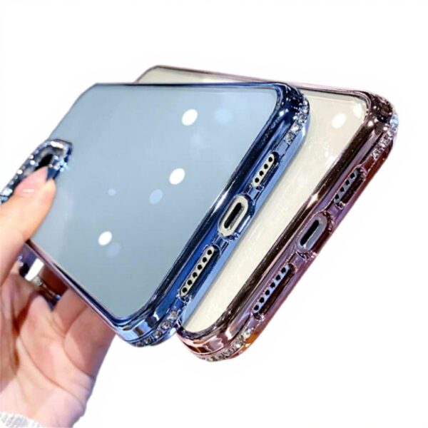 Custodia iPhone con brillantini ALLUPS silicone mare blu