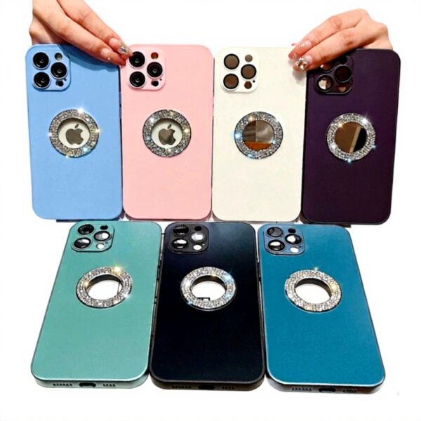 Custodia iPhone LVTFCO vetro diamante protezione completa