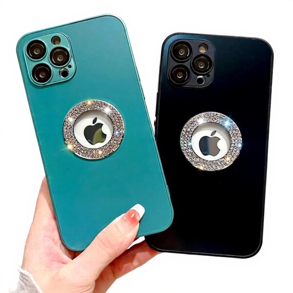 Custodia iPhone LVTFCO vetro diamante protezione completa