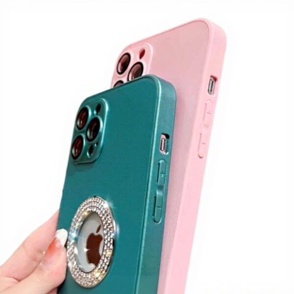 Custodia iPhone LVTFCO vetro diamante protezione completa