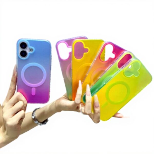 Custodia iPhone paraurti lenti cambio colore HUUMAGIC