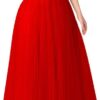 Gonna in rete donna maxi tulle vita alta floreale Generico-0