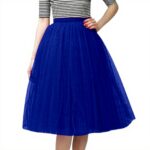 Generico Gonna Tulle Donna Vita Alta Elasticizzata Colori