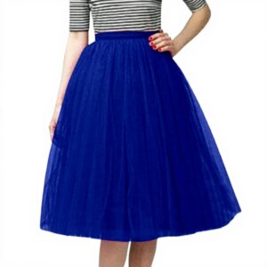 Generico Gonna Tulle Donna Vita Alta Elasticizzata Colori