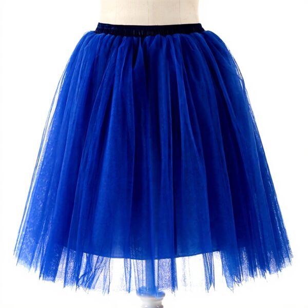 Generico Gonna in Tulle Donna Lunga Ginocchio Vita Alta