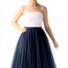 Gonna in Rete Donna Maxi Lunga Tulle Elastica Stampa
