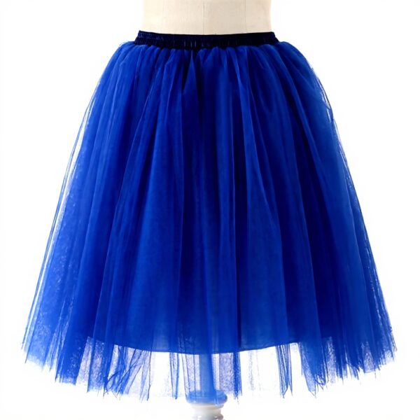 Gonna in tulle donna lunghezza ginocchio vita alta colori