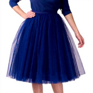 Gonna in tulle donna lunghezza ginocchio vita alta colori