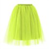 Gonna in Tulle Donna Lunga Ginocchio Elasticizzata Vita Alta