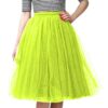 Gonna in Tulle Donna Lunga Ginocchio Elasticizzata Vita Alta