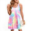 Vestito donna YCHUCH tie-dye spalline sottili viaggio estate