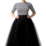 Gonne lunghe a più livelli donna tulle elastico taglia unica